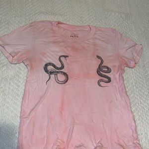 Tie dye snake tee